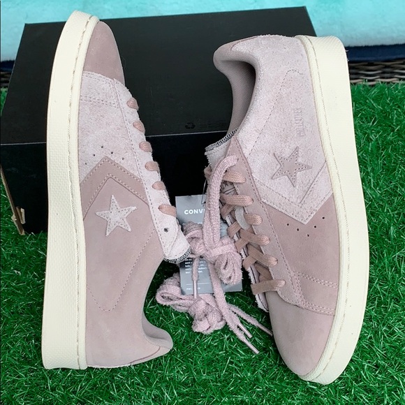 CONVERSE PRO LEATHER OX SHADOW GREY/GUM DARK HON M - Picture 2 of 16